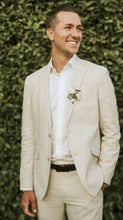 Load image into Gallery viewer, SAVILE ROW SAND LINEN SUIT - FORMAL HIRE